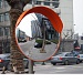 Зеркало обзорное сферическое уличное D800мм с козырьком