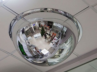 Сферическое купольное зеркало для помещений D800мм