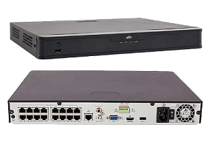 Uniview NVR302-16S-P16 – 16-канальный видеорегистратор с 16-ю PoE портами
