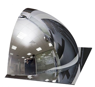 Сферическое купольное зеркало для помещений D600мм (1/4)